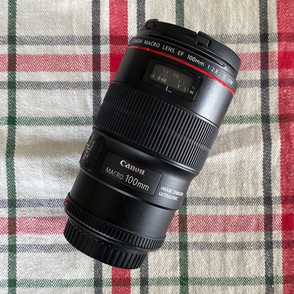 Canon EF 100mm f 2.8L macro IS USM lens
